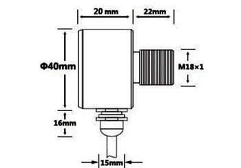 廣州菠萝蜜视频网站IS-DT500T（0~500℃）低溫緊湊型固定安裝非接（jiē）觸式在線式工業紅（hóng）外測溫儀(圖6)
